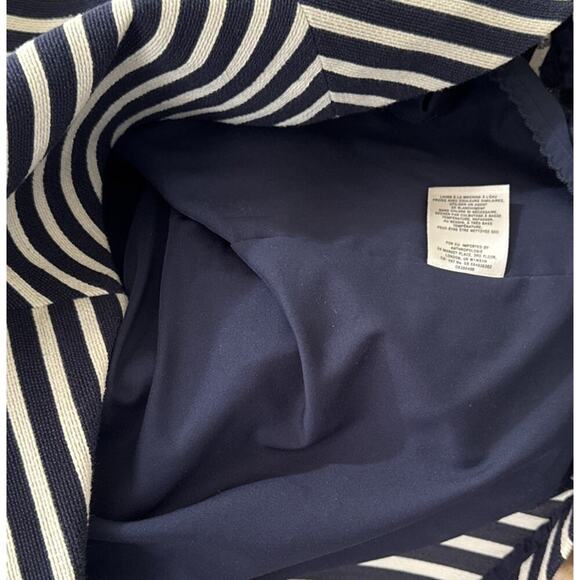 Maeve Anthropologie Chevron Mitered Stripe Knee Length Dress Size 10 - Picture 9 of 10